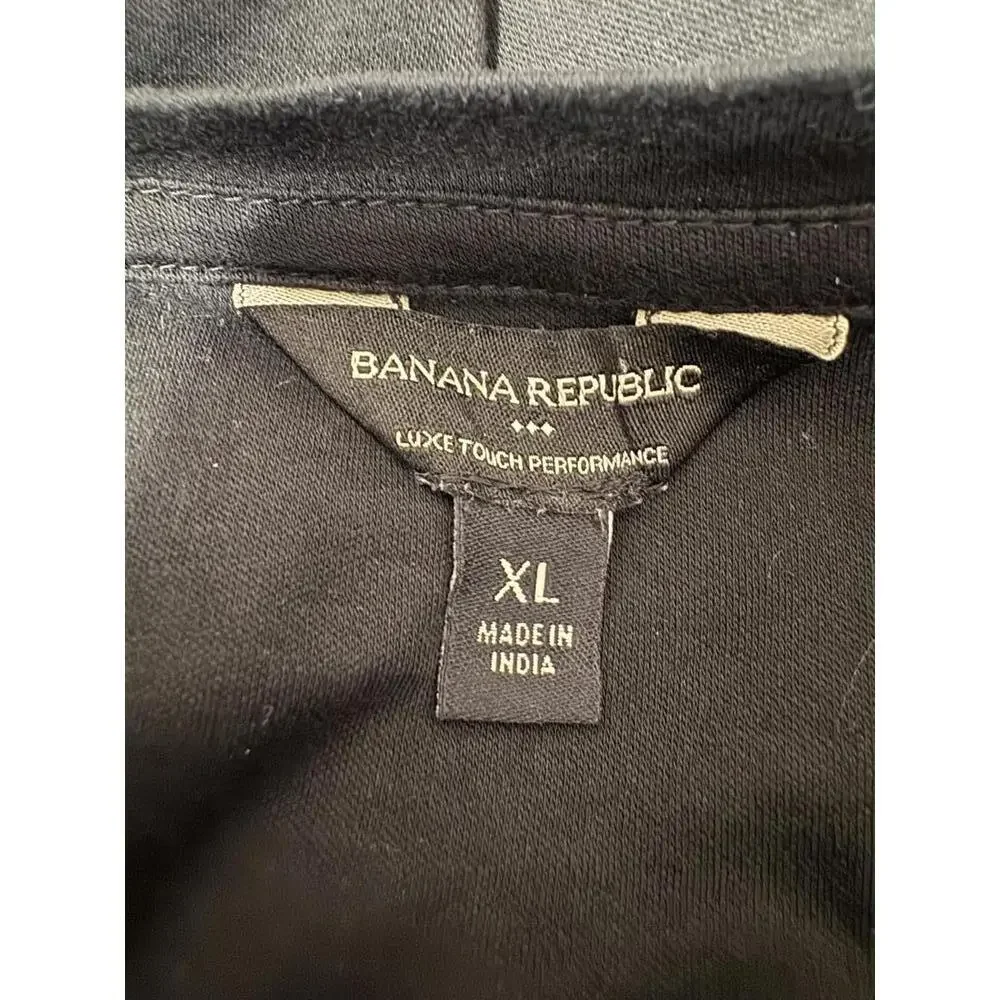 Banana Republic Luxe Touch Performance Men's Long Sleeve Shirt XL‎ Black